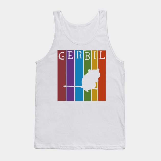 Vintage stripe gerbil Tank Top by Becky-Marie